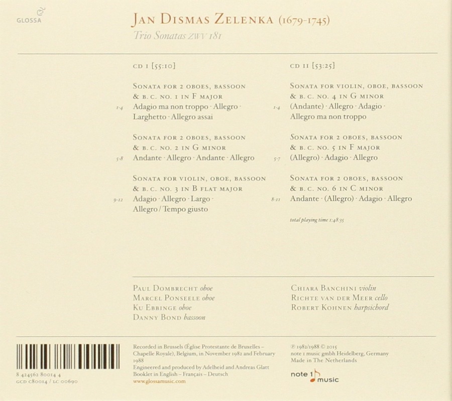 Zelenka: Trio Sonatas - slide-1