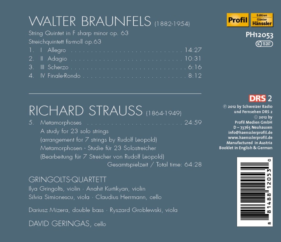 Braunfels: Streichquintett, Strauss: Metamorphosen - slide-1