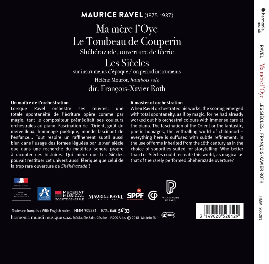 Ravel: Ma mère l'Oye; Shéhérazade; Le Tombeau de Couperin - slide-1