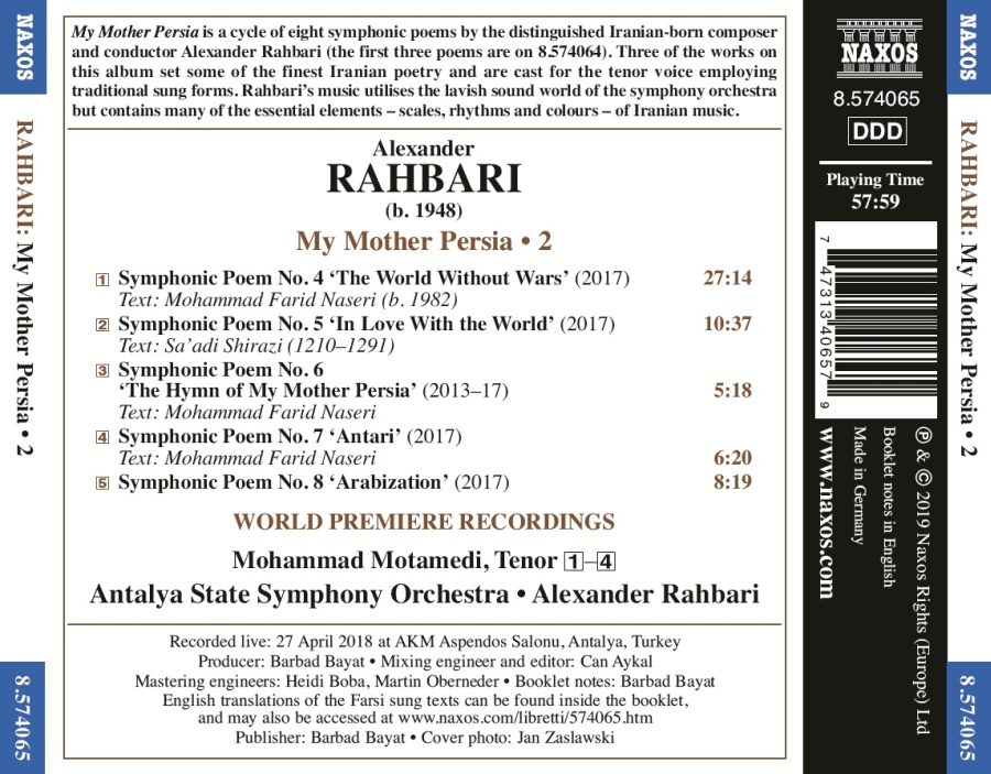 Rahbari: My Mother Persia - Symphonic Poems Vol. 2 - slide-1