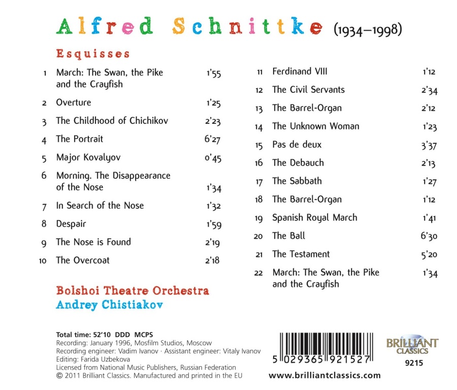 Schnittke: Sketches - slide-1