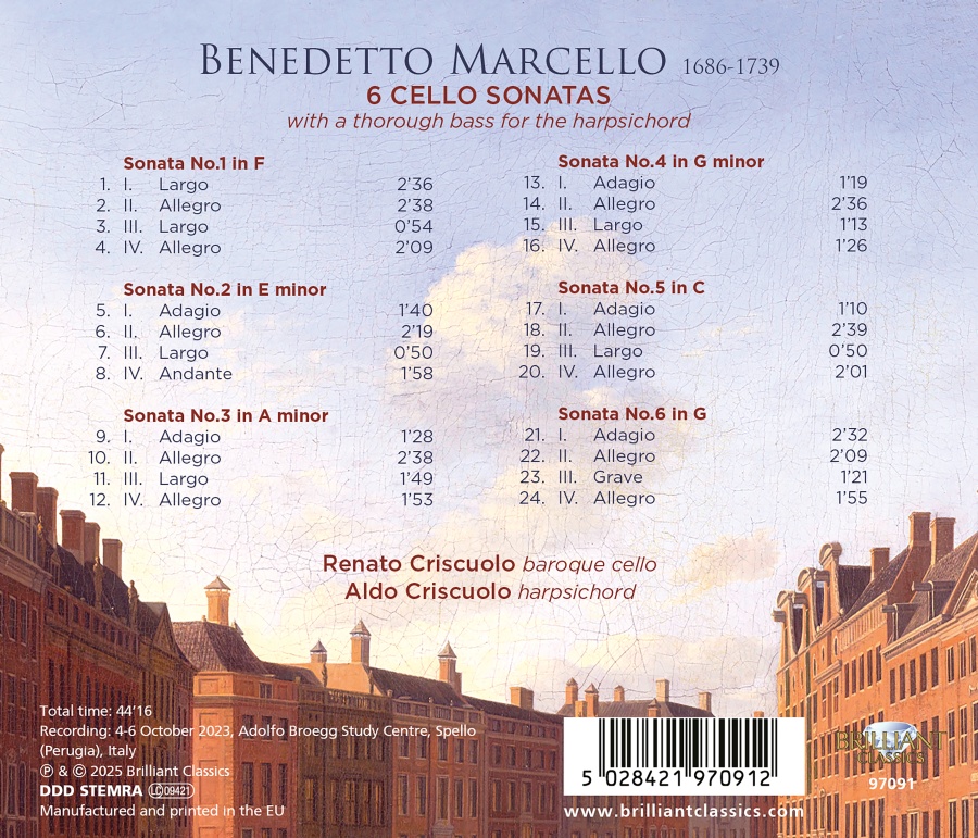 Marcello: 6 Cello Sonatas - slide-1