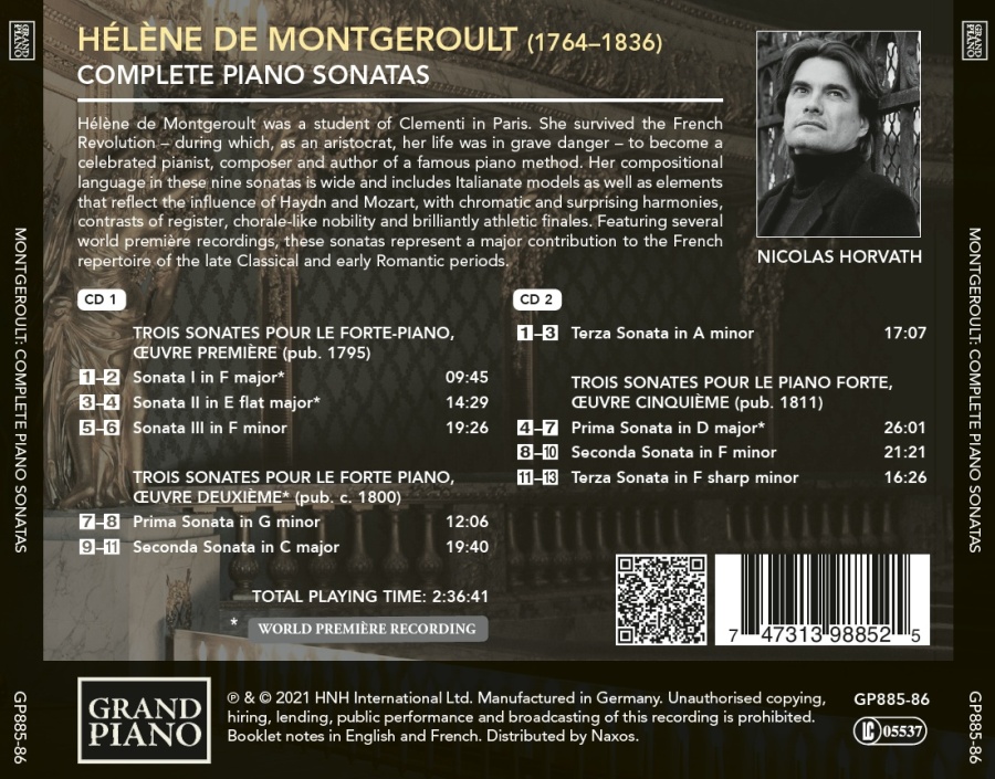 Montgeroult: Complete Piano Sonatas - slide-1