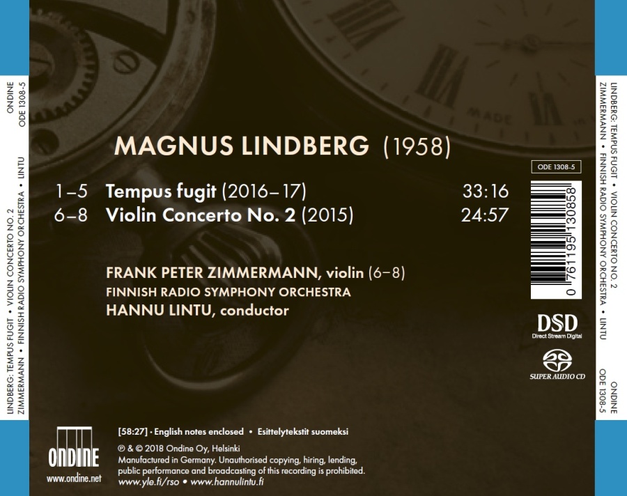 Lindberg: Tempus Fugit; Violin Concerto No. 2 - slide-1