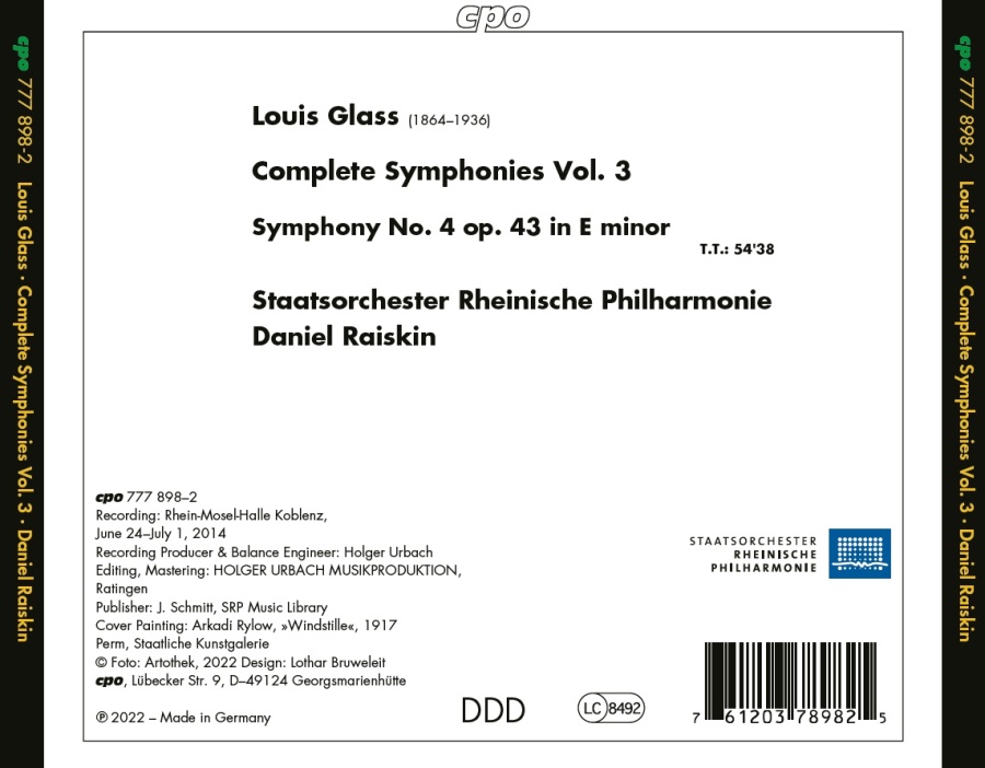 Louis Glass: Symphony No. 4 - slide-1