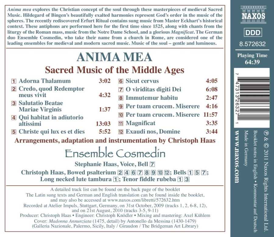 Anima Mea - Sacred Music of the Middle Ages - slide-1