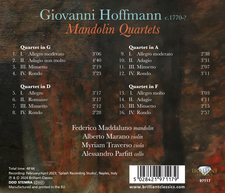 Hoffmann: Mandolin Quartets - slide-1