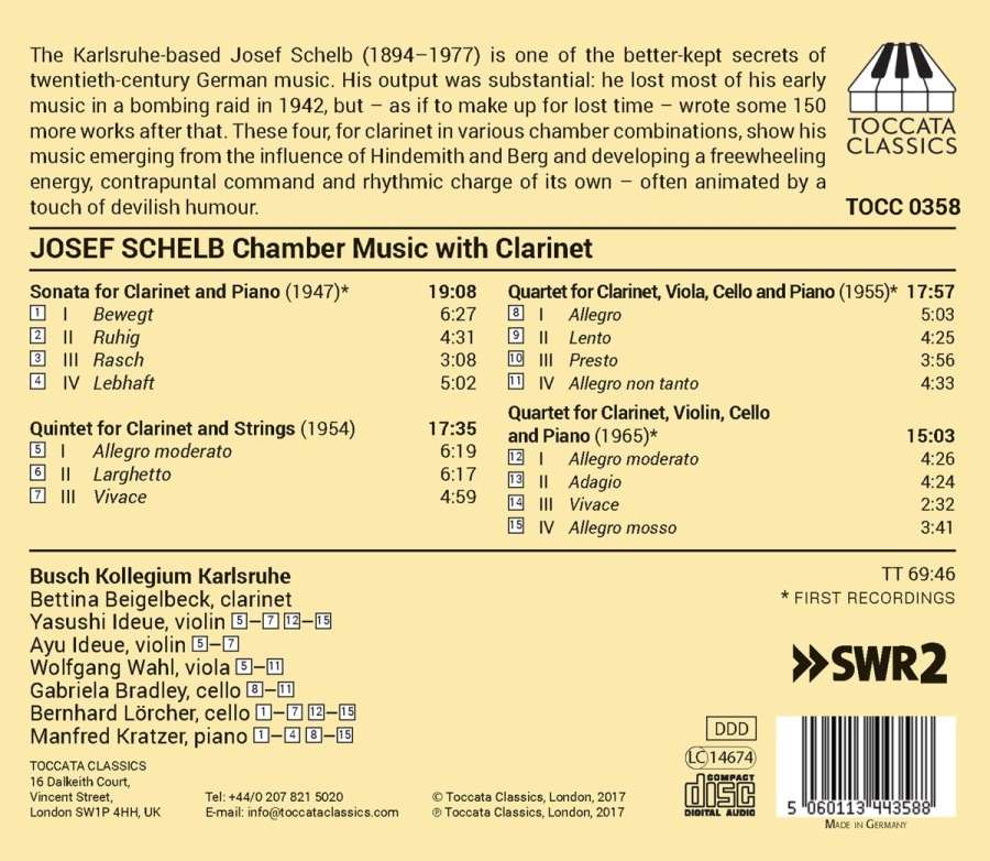 Schelb: Chamber Music with Clarinet - slide-1