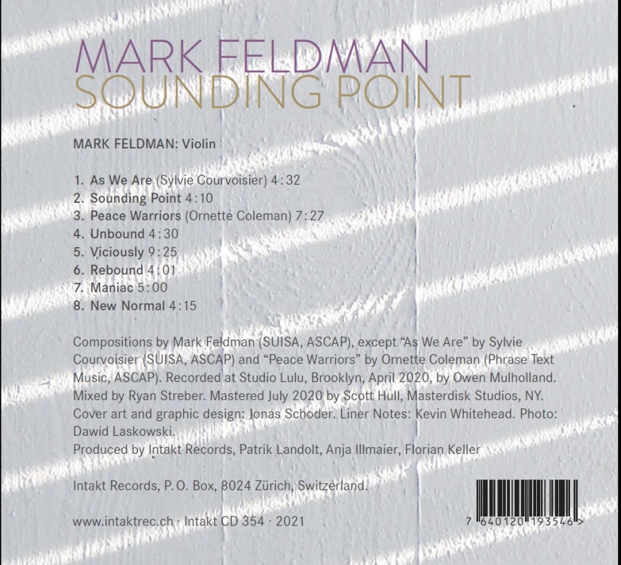 Mark Feldman: Sounding Point - slide-1