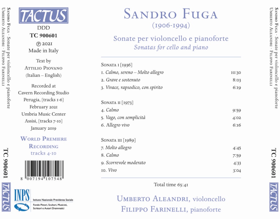 Fuga: Sonatas for cello and piano - slide-1