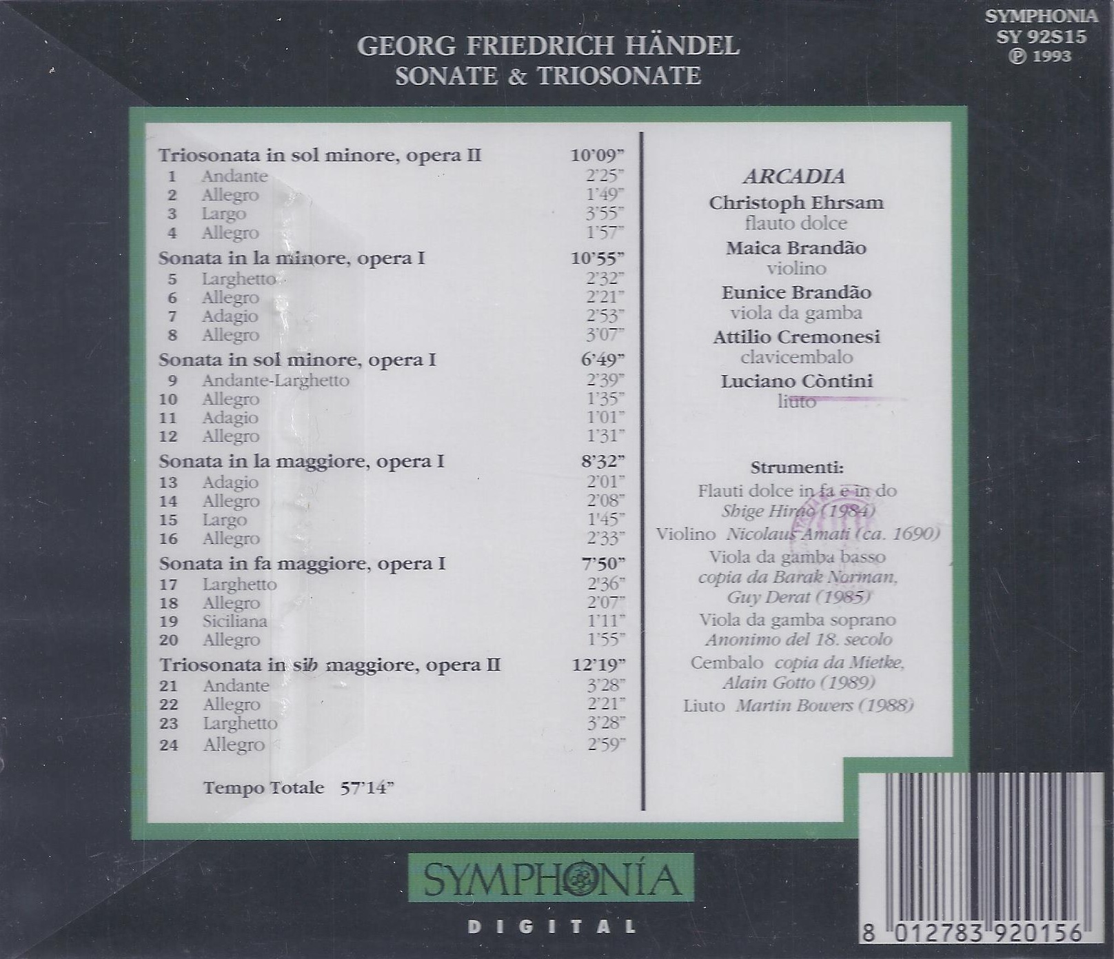 Handel: Sonate e trio sonate - slide-1