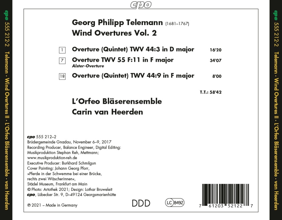 Telemann: Wind Overtures Vol. 2 - slide-1