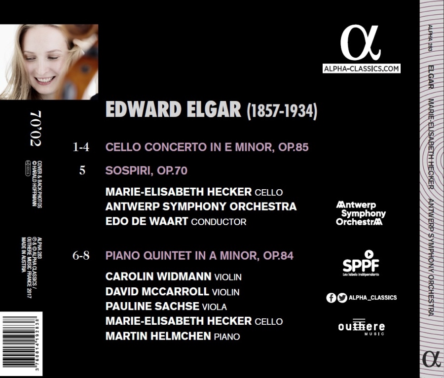 ELGAR: Cello Concerto; Piano Quintet - slide-1