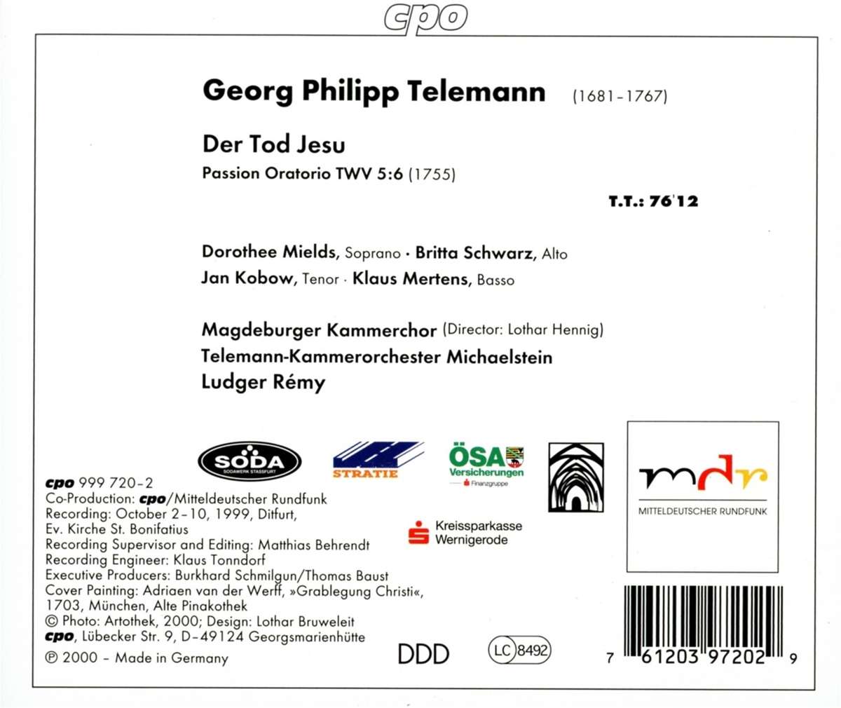 Telemann: Der Tod Jesu - slide-1