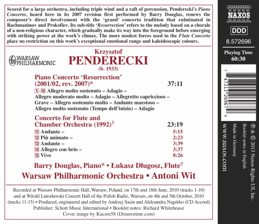 Penderecki: Piano Concerto ‘Resurrection’, Concerto for Flute and Chamber Orchestra - slide-1