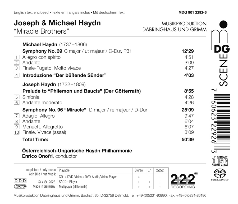 Joseph & Michael Haydn: Overtures & Symphonies - slide-1