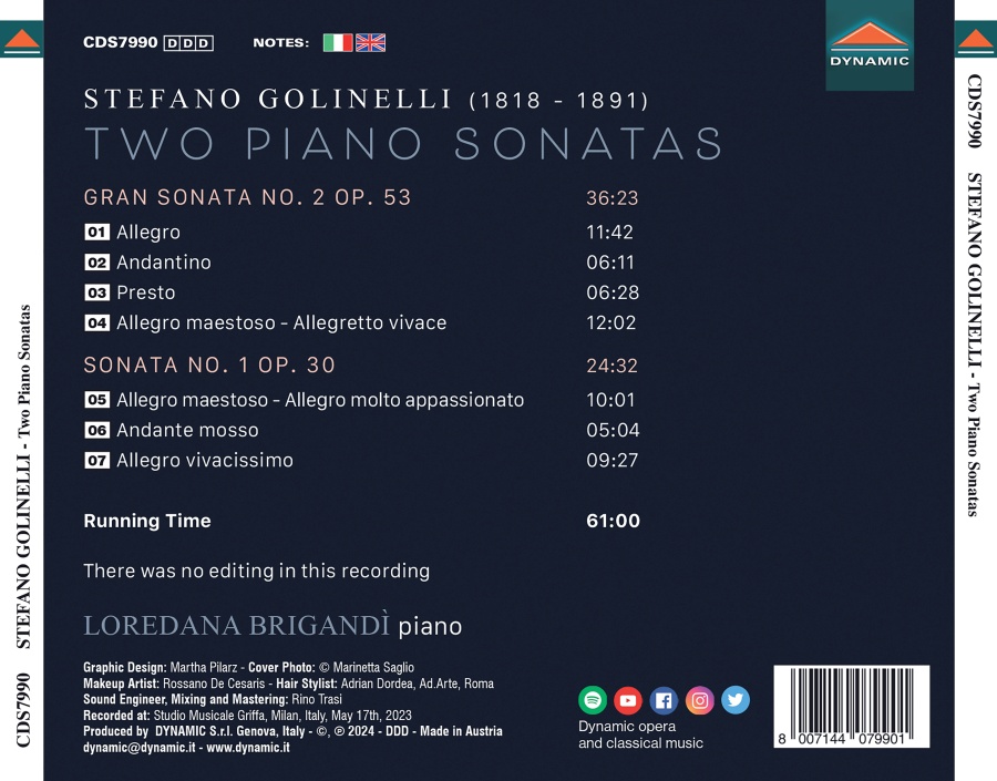 Golinelli: Two Piano Sonatas - slide-1