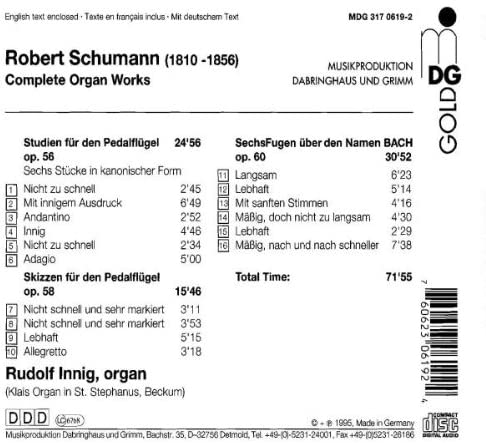 Schumann: Complete Organ Works - slide-1