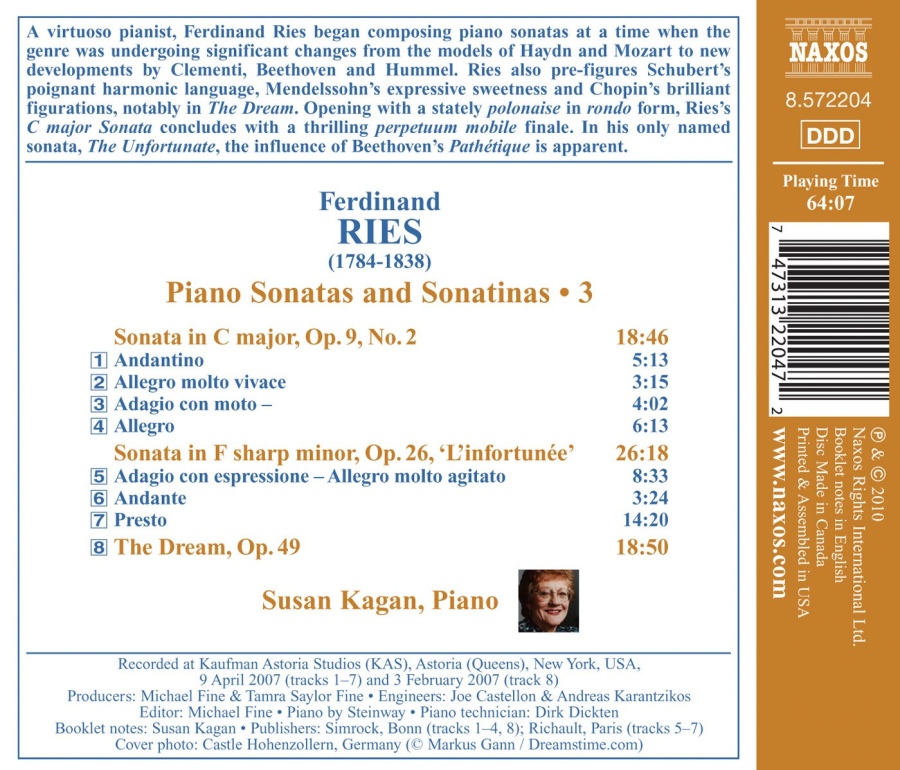 Ries: Piano Sonatas & Sonatinas Vol. 3 - slide-1