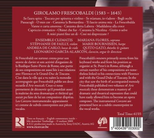Frescobaldi: Il Regno d’Amore - Arie musicali & Canzoni - slide-1