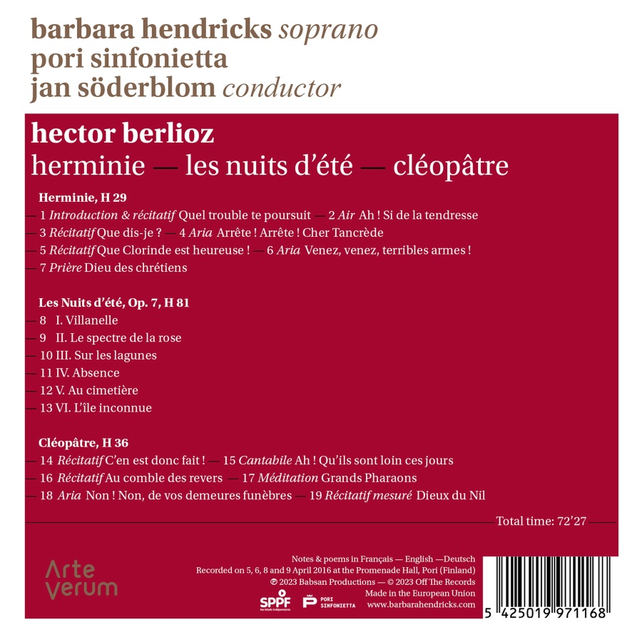 Berlioz: Herminie; Les Nuits d'été; Cléopâtre - slide-1