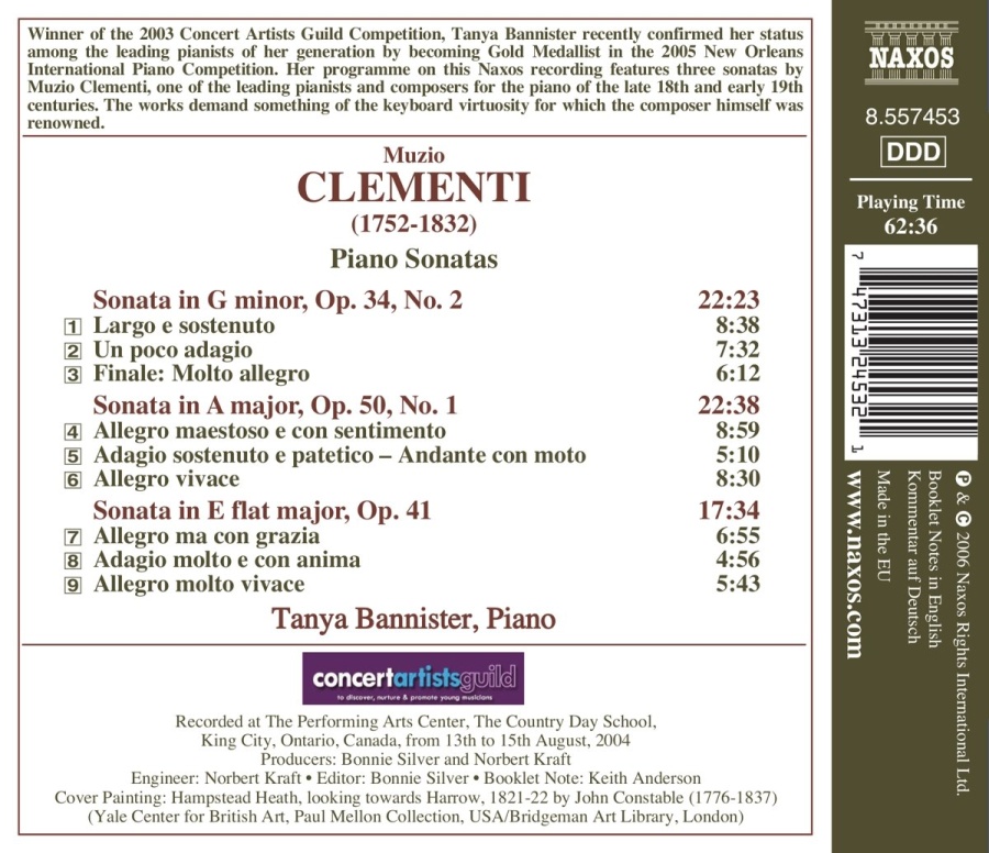 CLEMENTI: Piano Sonatas, Op. 34, 41 & 50 - slide-1