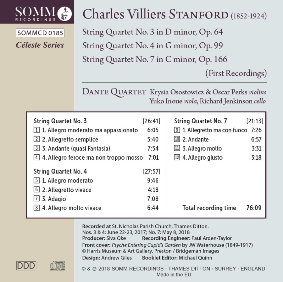 Stanford: String Quartets Nos. 3, 4 & 7 - slide-1