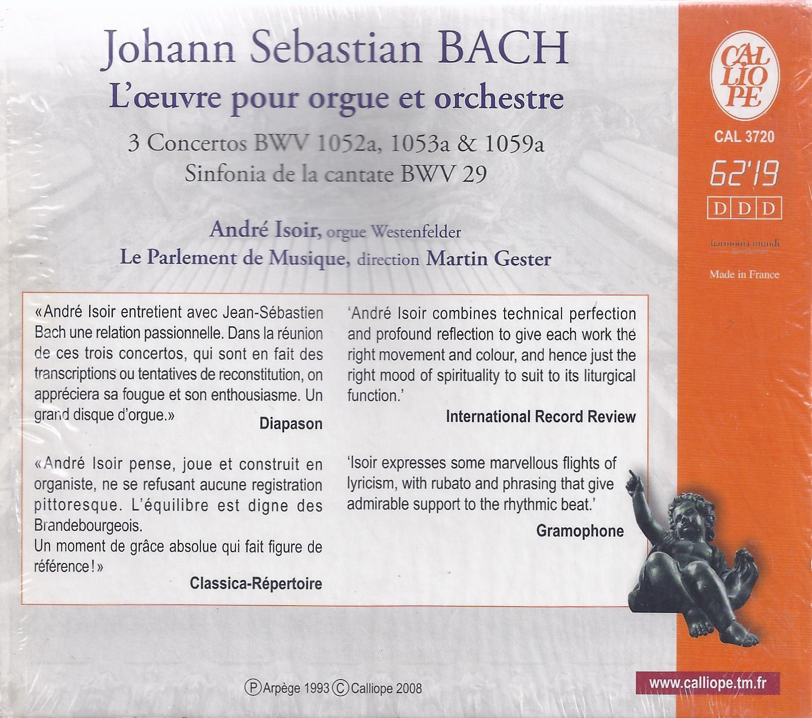 Bach: Works for organ & orchestra  - slide-1