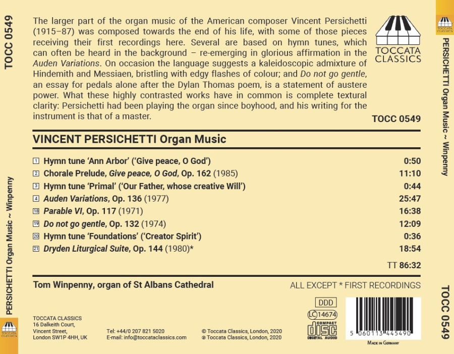 Persichetti: Organ Music - slide-1
