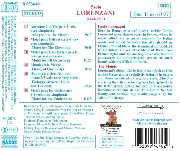 LORENZANI: Motets - slide-1