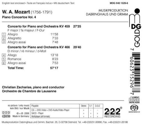 Mozart: Piano Concertos Vol. 4 - KV 459 466 - slide-1