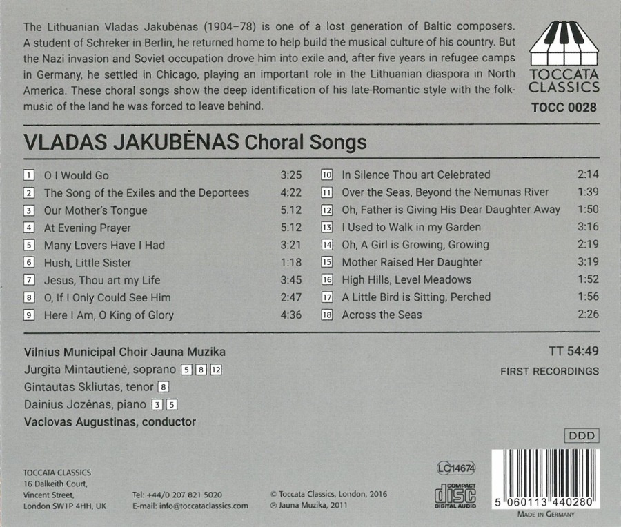 Vladas: Choral Songs - slide-1