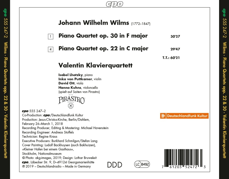 Wilms: Two Piano Quartets - slide-1