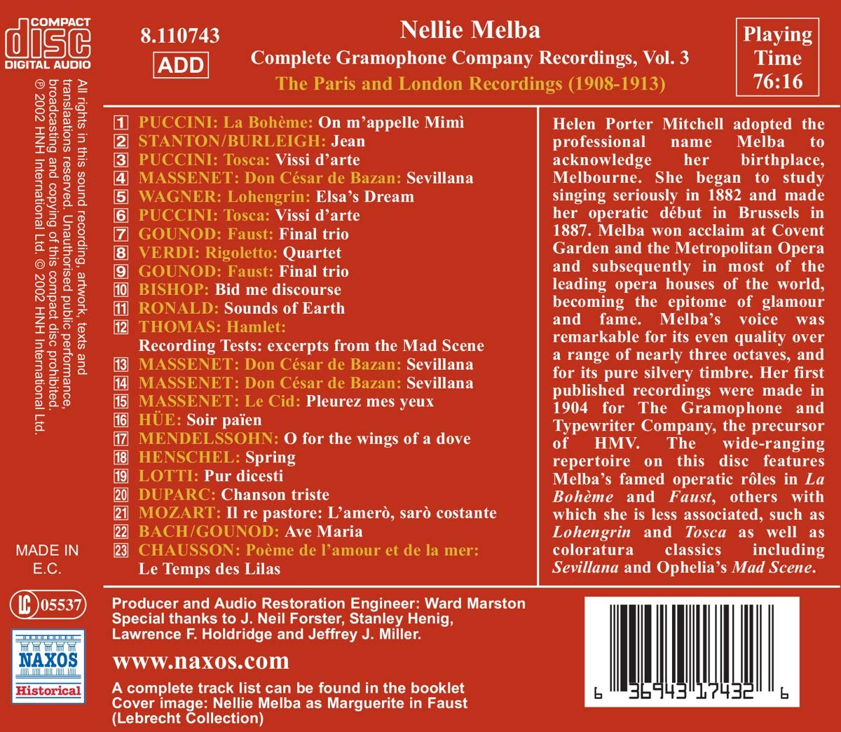 Nellie Melba - The Paris and London Recordings (1908-1913) - slide-1