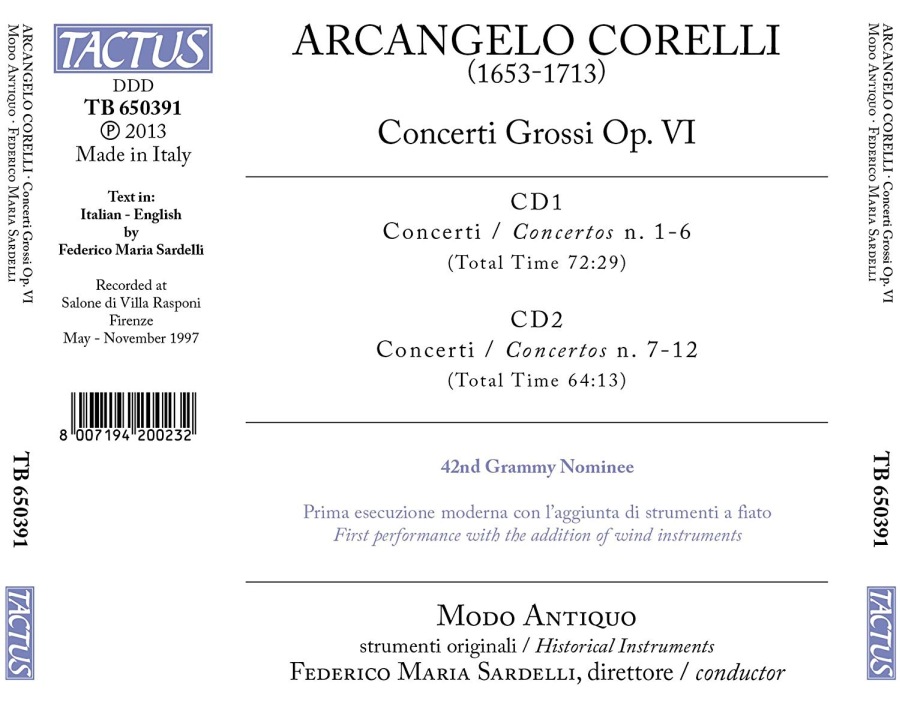 Arcangelo Corelli: Concerti Grossi op. 6 - Nos. 1 - 12 - slide-1