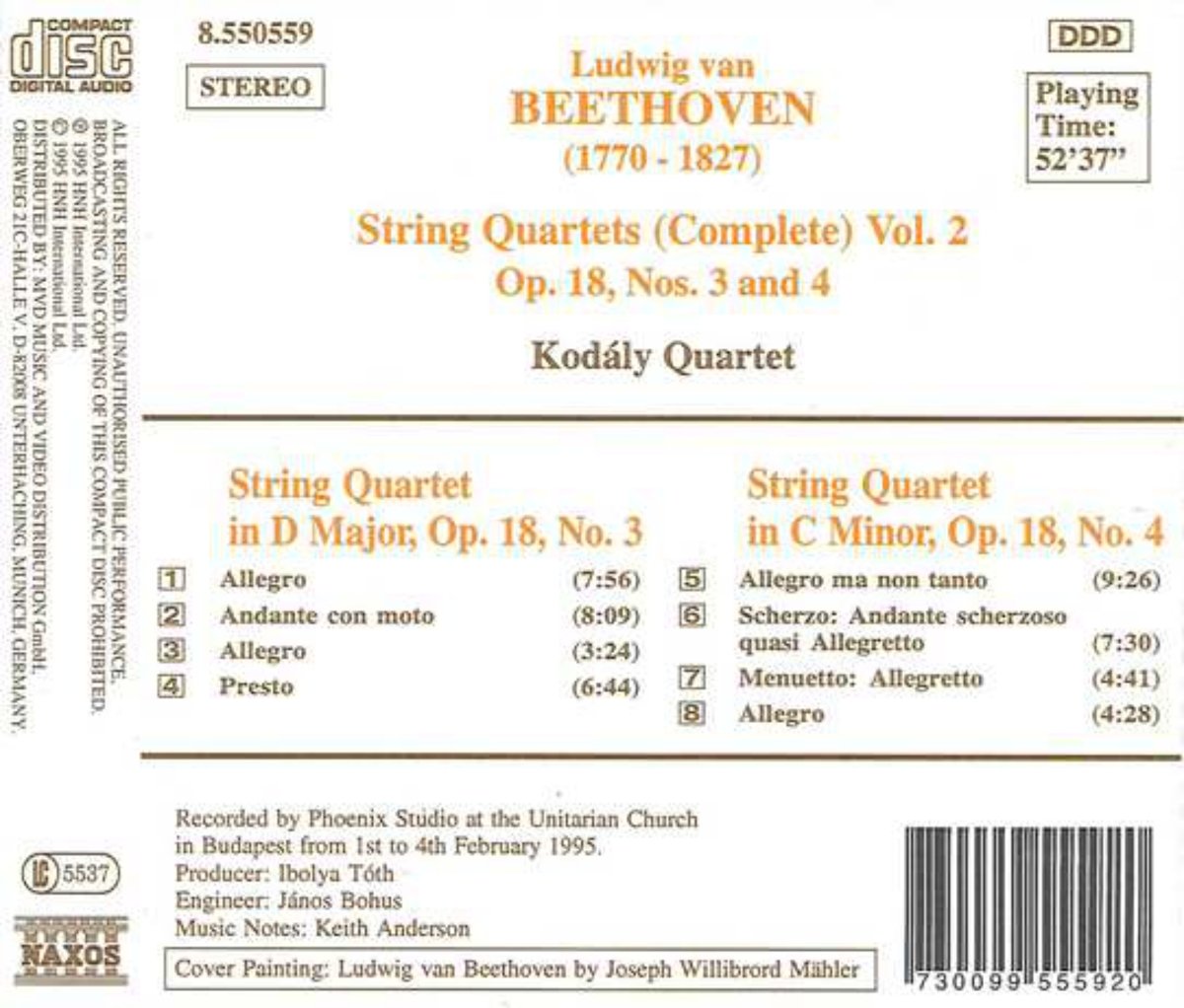 BEETHOVEN: String Quartets vol. 2 - slide-1