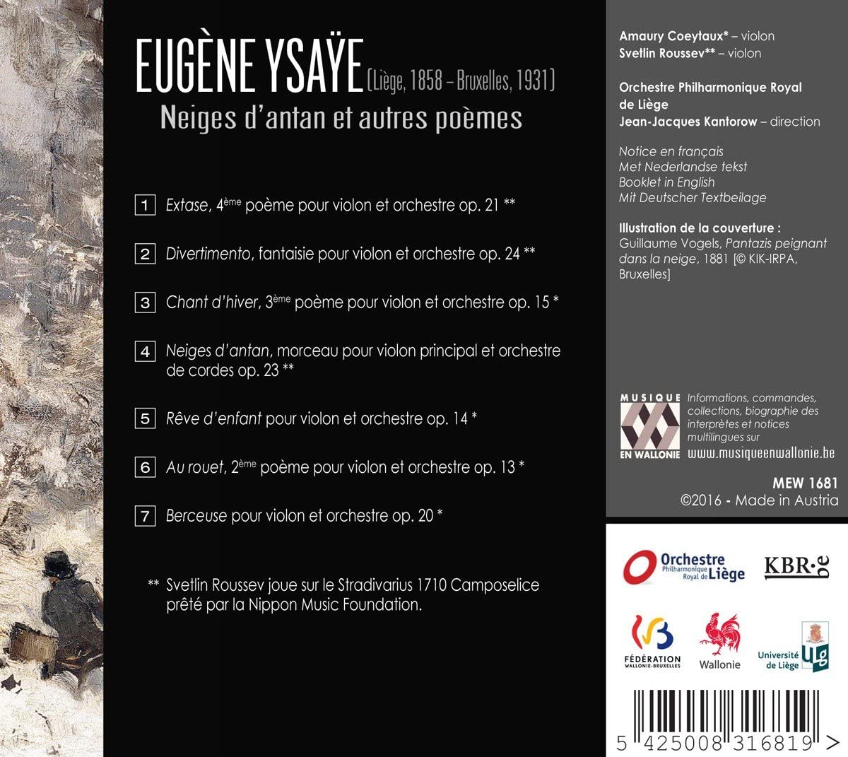 Ysaye: Neiges d´antan - slide-1