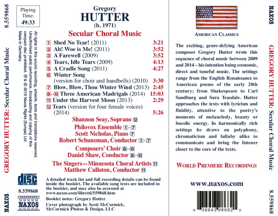 Hutter: Secular Choral Music - slide-1