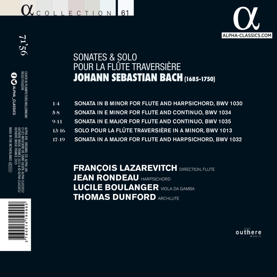 Bach: Sonates & solo pour la flûte traversière - slide-1