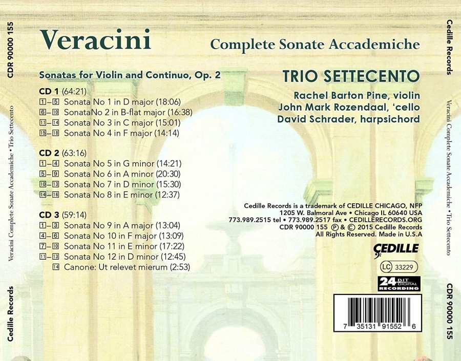 Veracini: Compl. sonate accademiche 3CD - slide-1