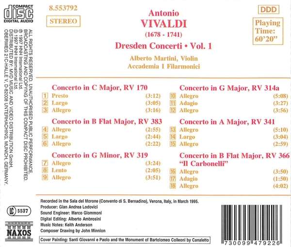 Vivaldi: Dresden Concerti vol. 1 - slide-1