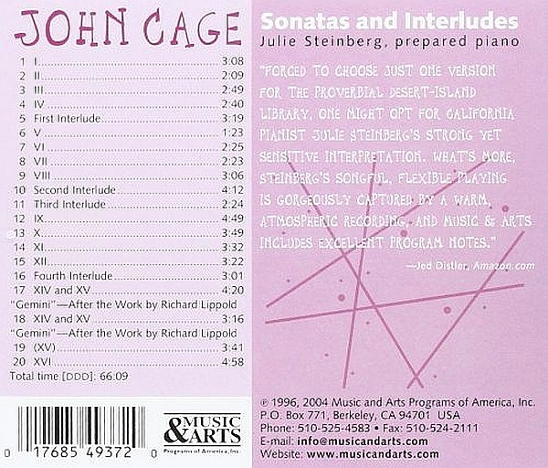 Cage: Sonatas and Interludes for Prepared Piano - slide-1
