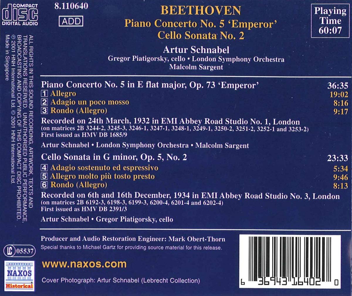 GREAT PIANISTS - SCHNABEL: Beethoven: P. - slide-1