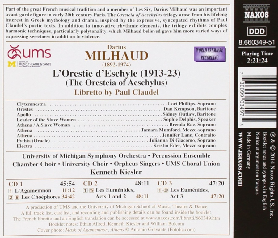 Milhaud: L´Orestie d´Eschyle - slide-1