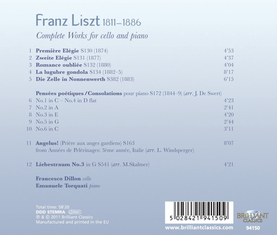 Liszt: Complete Works for Cello and Piano - slide-1