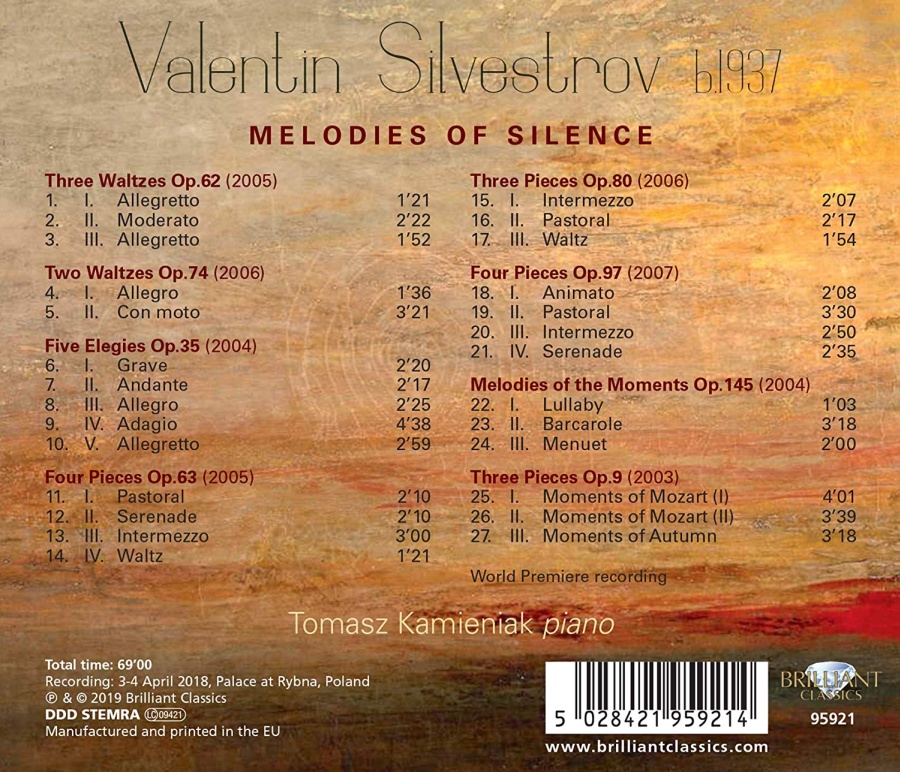 Silvestrov: Melodies of Silence - slide-1