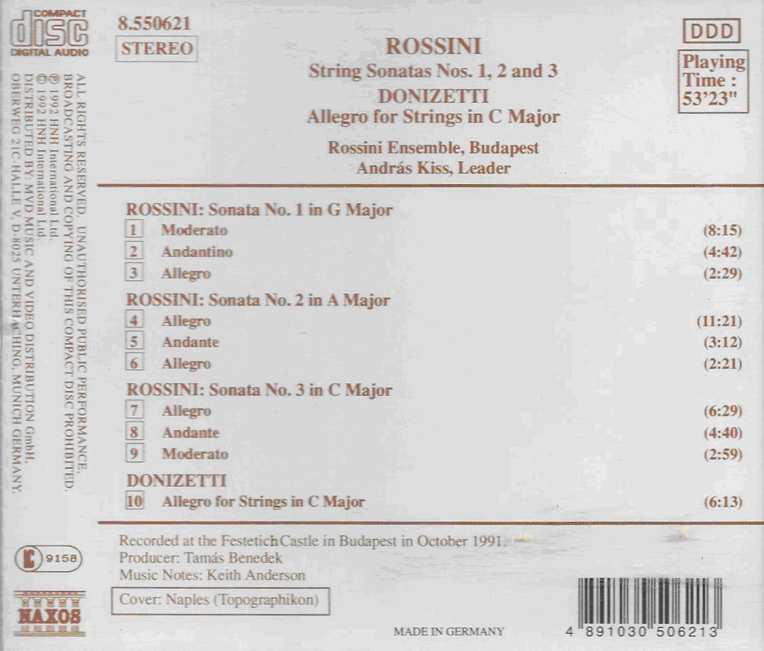 ROSSINI: String Sonatas 1 & 2 & 3 - slide-1