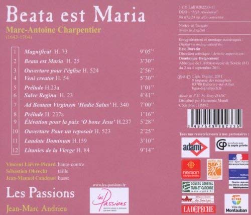 Charpentier: Beata est Maria - motets - slide-1