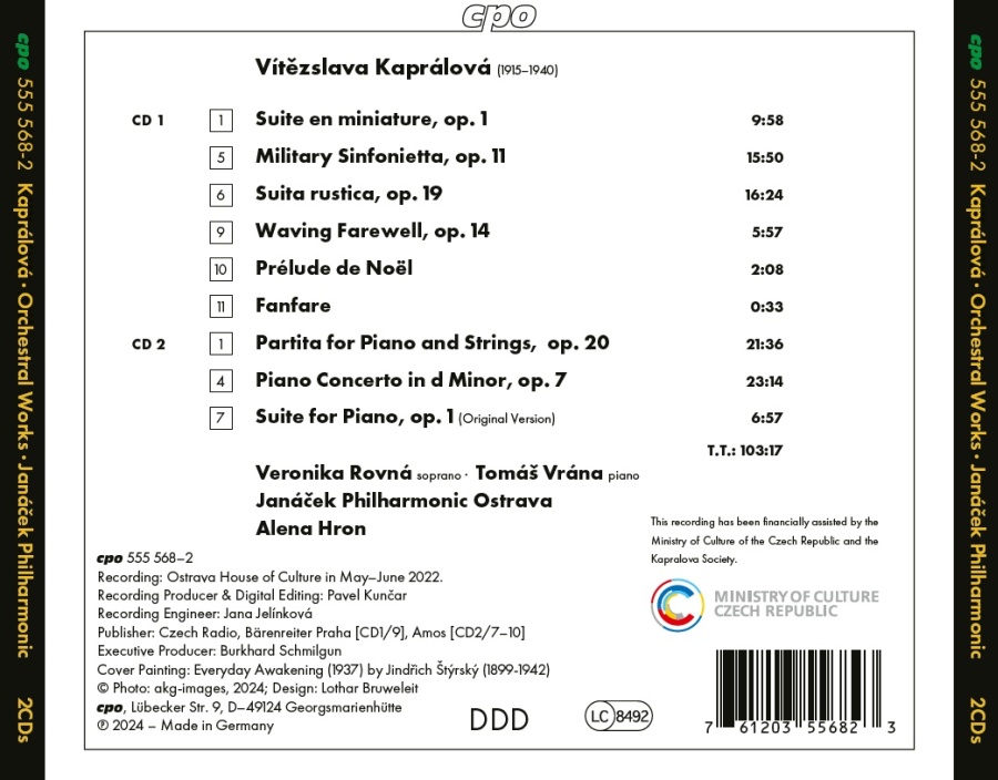 Kaprálová: The Completed Orchestral Works - slide-1
