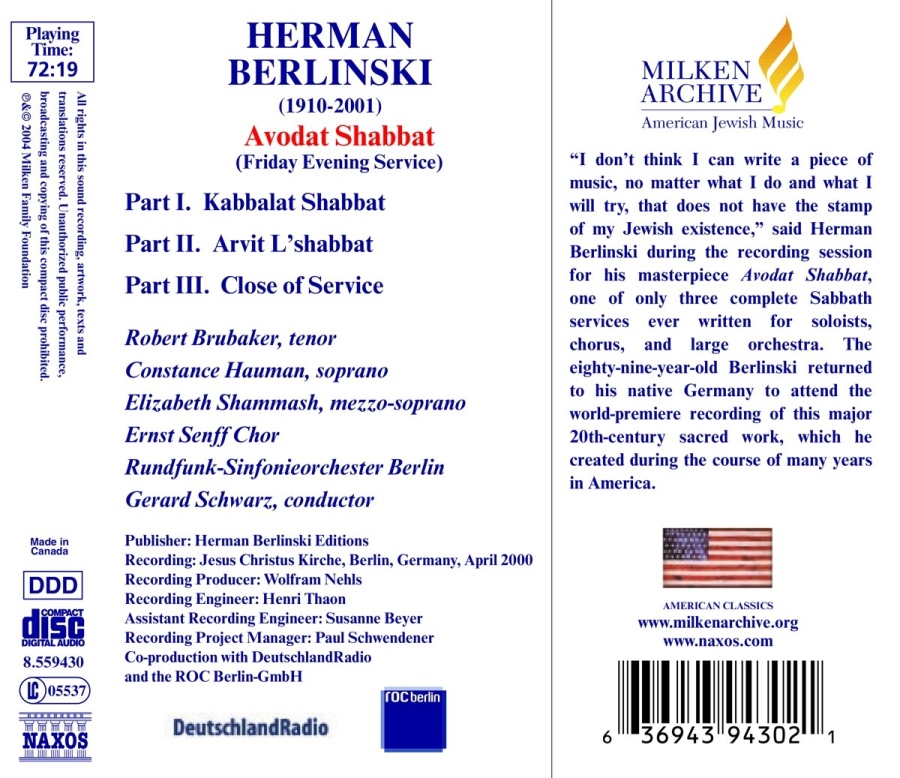 Berlinski:  Avodat Shabbat - slide-1